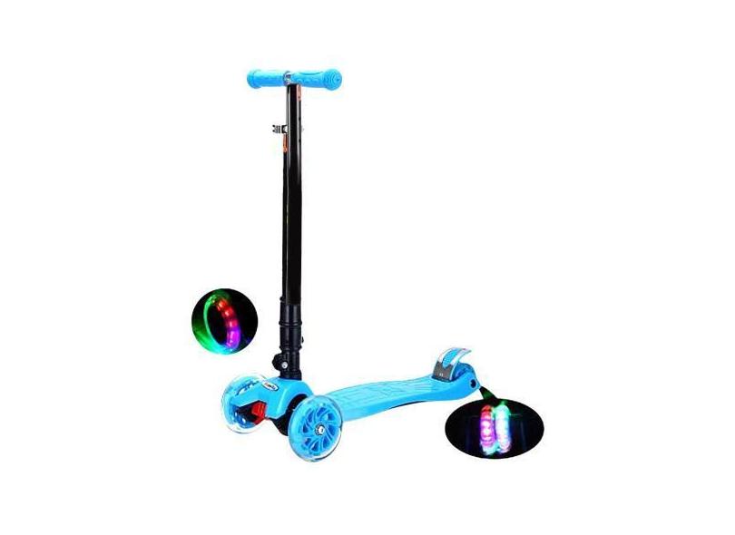 Patinete Infantil 4 Rodas Menina Menino Spin Roller Luzes Rodinha Led