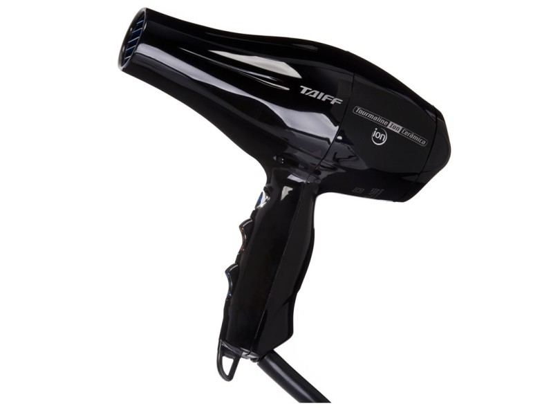 Secador de cabelo Taiff Elegance Tourmaline Íon preto 127V