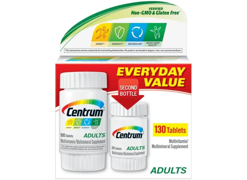 Centrum Adulto 130 Tablets com o Melhor Preço é no Zoom