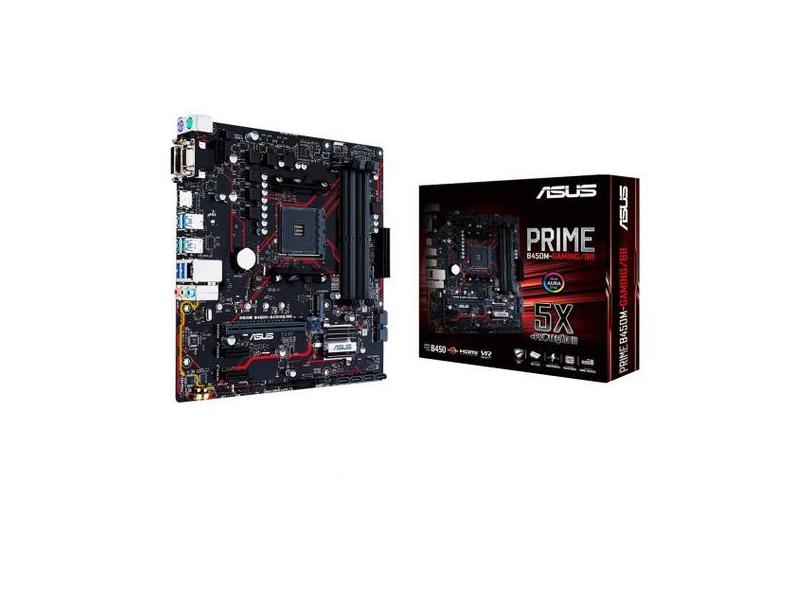 Placa Mãe Asus Prime B450m-Gaming/Br Amd  - Am4 Ddr4 Micro Atx