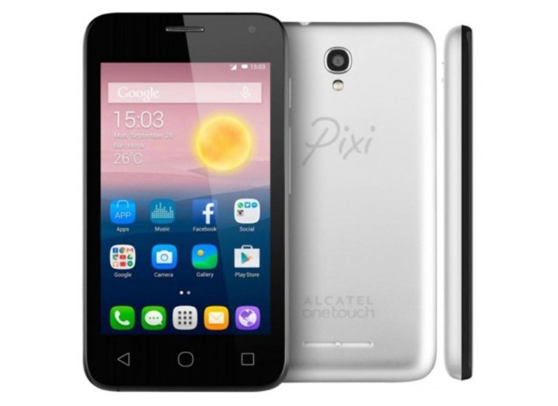 Smartphone Alcatel Pixi First 4024D 2 Chips 4GB Android 4.4 (Kit Kat) 3G Wi-Fi