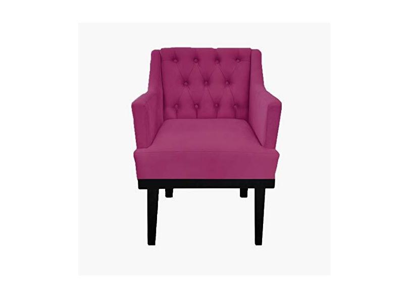 Jogo 2 Poltronas Decorativa Em Capitonê Para Sala de Espera Aurora Suede  Pink DL Decor em Promoção é no Buscapé