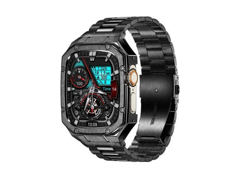 Watch Band + Case BAITEYOU em aço inoxidável para Apple Watch