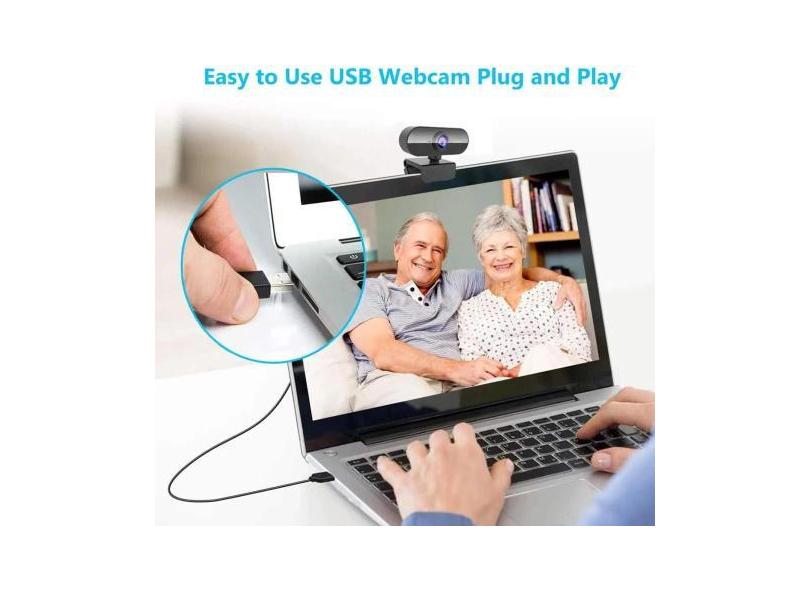 Webcam Para Pc Notebook Tv Jogos Celular Full Hd E Microfone - Afc