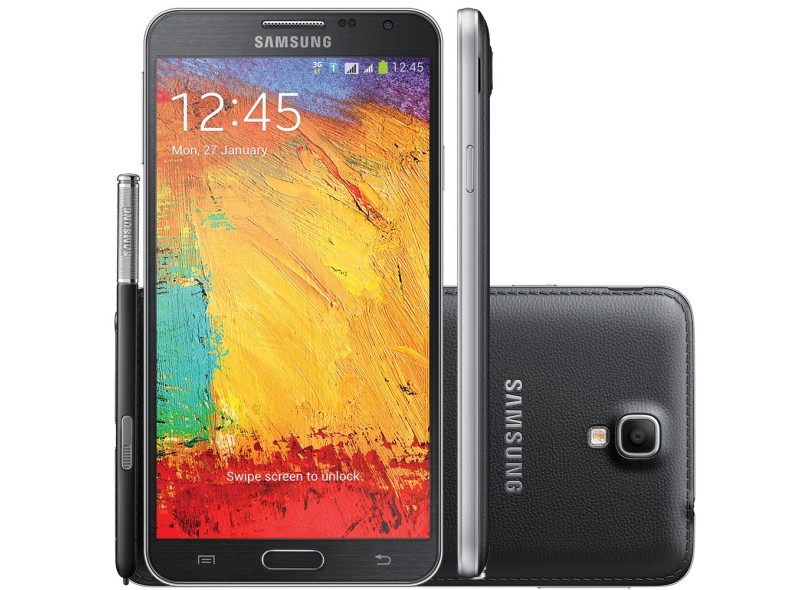Smartphone Samsung Galaxy Note 3 Neo Duos SM-N7502 Câmera 8,0 MP 2 Chips 16GB Android 4.3 (Jelly Bean) Wi-Fi 3G