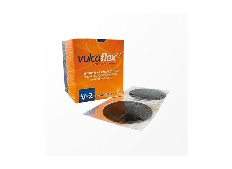 Remendo Reparo A Frio V-2 Vulcaflex 50mm Caixa 40 Unidades