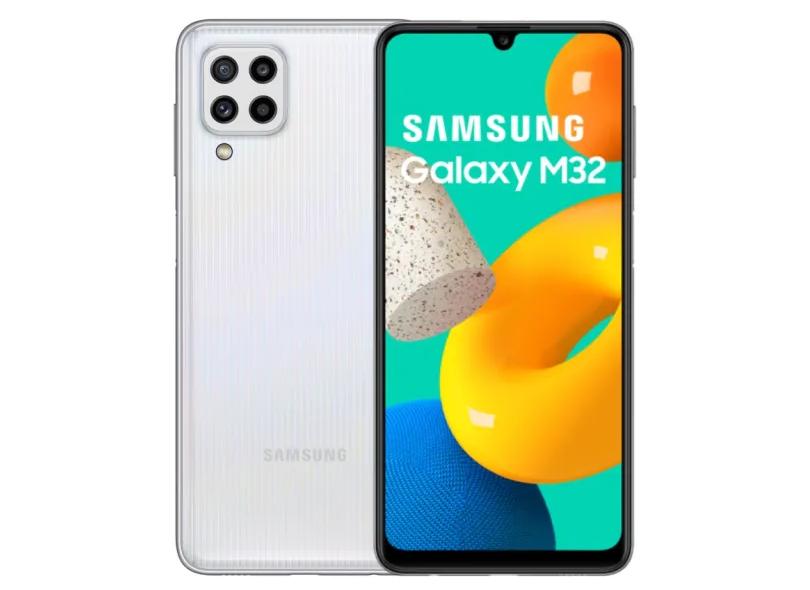 Smartphone Samsung Galaxy M32 SM-M325F 6 GB 128GB Câmera Quádrupla 2 Chips Android 11