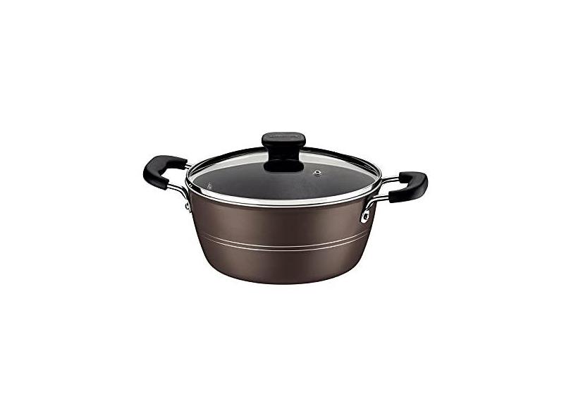 Caçarola Tramontina Sicília em Alumínio com Revestimento Interno e Externo em Antiaderente Starflon Excellent Avelã 24 cm 4,3 L