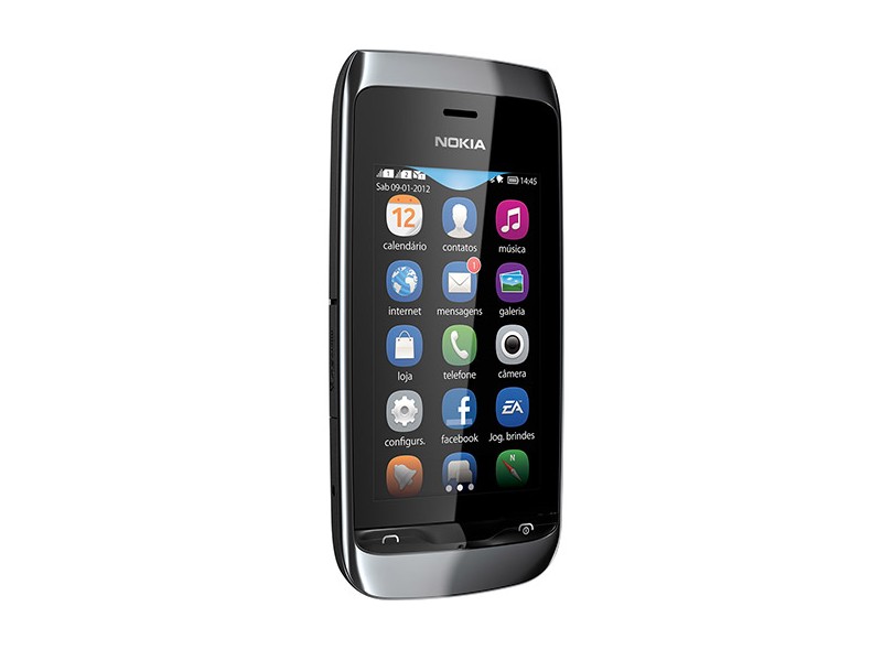 Celular Nokia Asha 310 Câmera 2,0 Megapixels Desbloqueado 2 Chips 50 MB Symbian S40 Wi-Fi