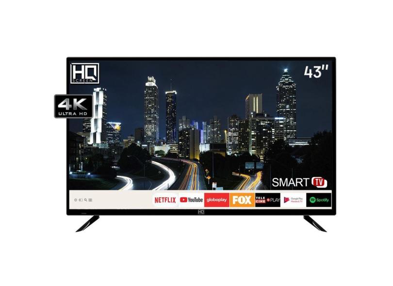 Smart TV TV LED 43 " HQ 4K Netflix HQSTV43NY 2 HDMI