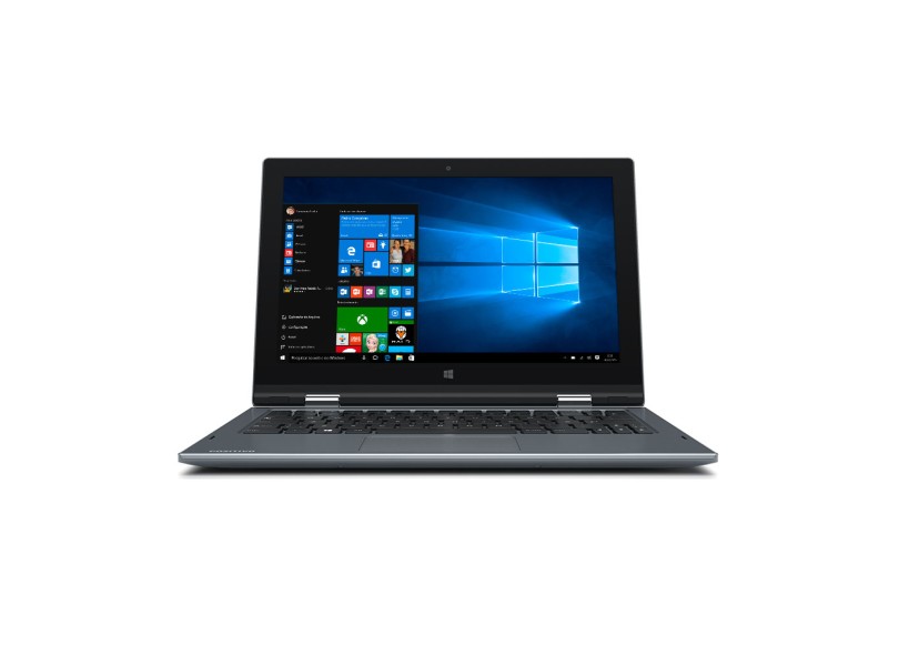 Notebook Conversível Positivo Duo Intel Celeron N3060 4 GB de RAM 32.0 GB 11.6 " Touchscreen Windows 10 Home ZR3630