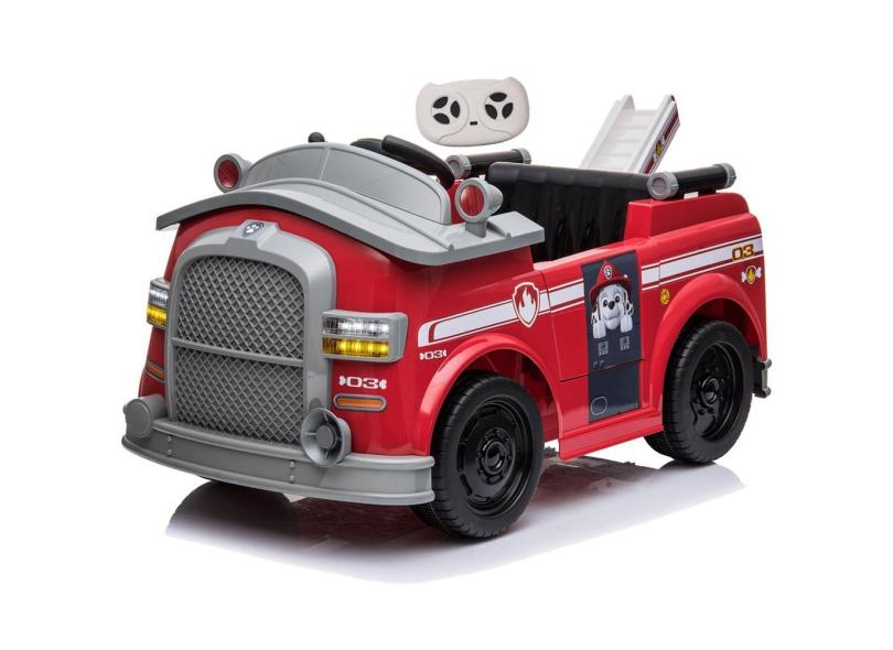 Carrinho elétrico de Bombeiro da Patrulha Canina com Controle Remoto 12V Bang Toys