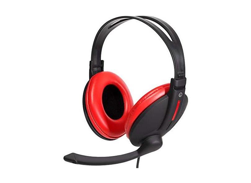 Headset Gamer Com Microfone Vermelho - Bright Gamers - 0206