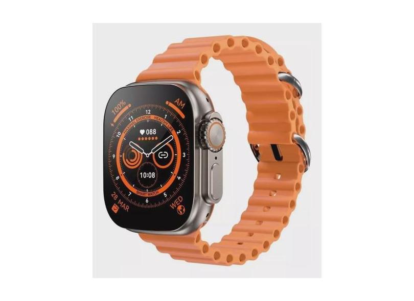 Relógio Smartwatch 2 Pulseiras 49mm Ultra 9 Gps Siri Nfc Chamadas Mult