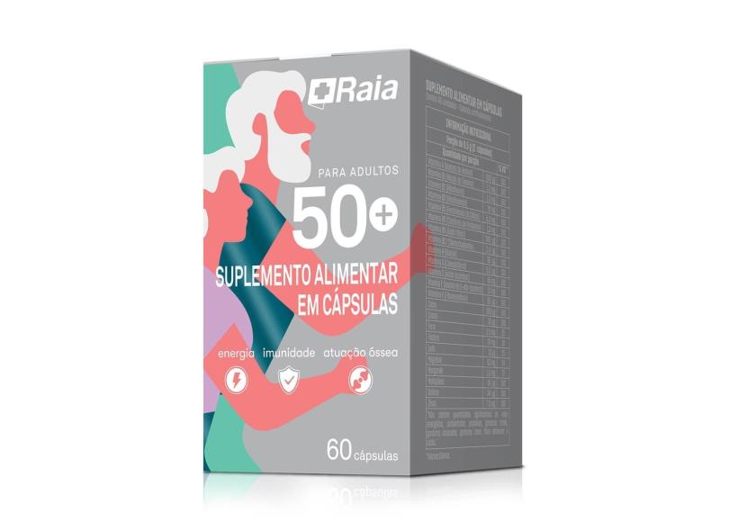 Suplemento Alimentar Raia para Adultos Multi 50+ com 60 cápsulas 60 Cápsulas