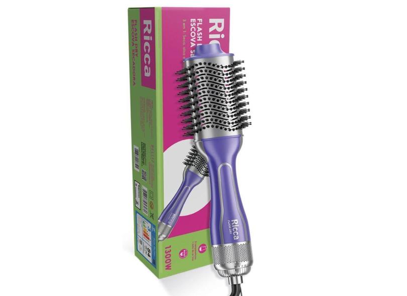 Escova Secadora Ricca Flash Dry 1300W Bivolt