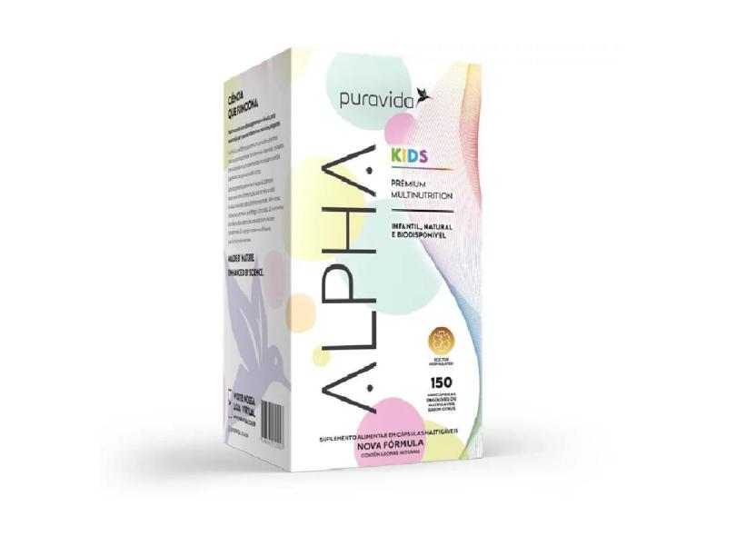 ALPHA KIDS MULTIVITAMíNICO INFANTIL 150 CAPS – PURA VIDA Natural 