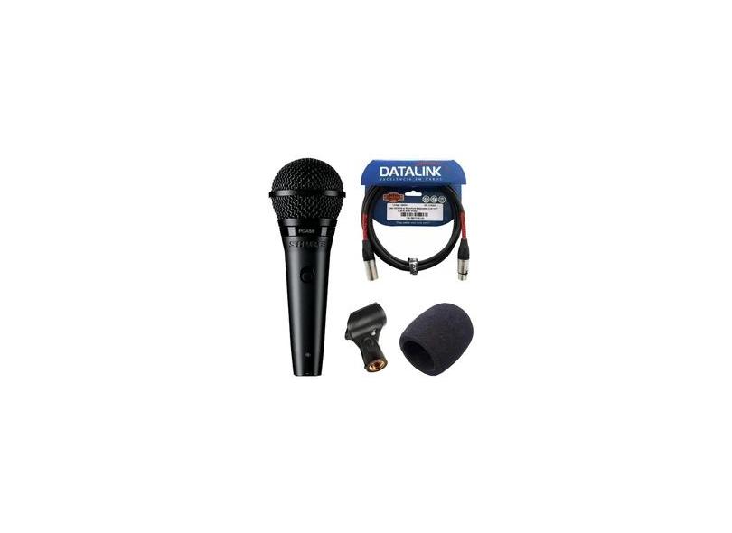 Microfone Shure PGA58 LC Cardioide + Cabo + Espuma