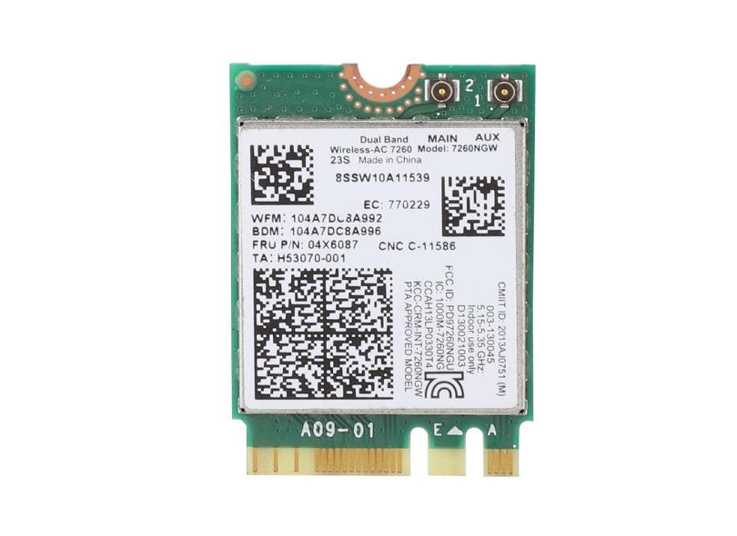 Sem fio para Intel 7260AC 7260NGW ngff / M2 04X6087 Placa de rede, Placa de  rede de dupla frequência, para Lenovo ThinkPad ibm Laptop com o Melhor  Preço é no Zoom