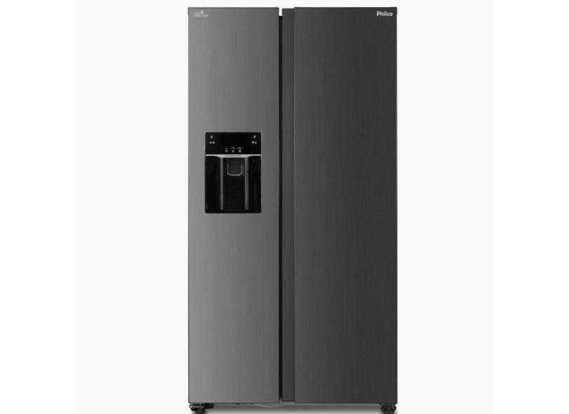 Geladeira Philco Eco Inverter PRF613ID Frost Free Side by Side 513 Litros cor Inox