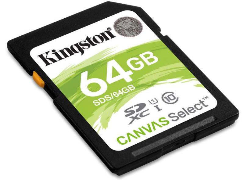 Cartão de Memória SDXC Kingston Canvas Select 64 GB SDS/64gb