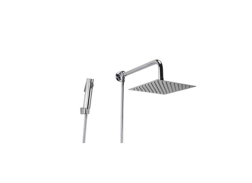 Ducha Chuveiro inox 20 cm com Desviador e Ducha Manual