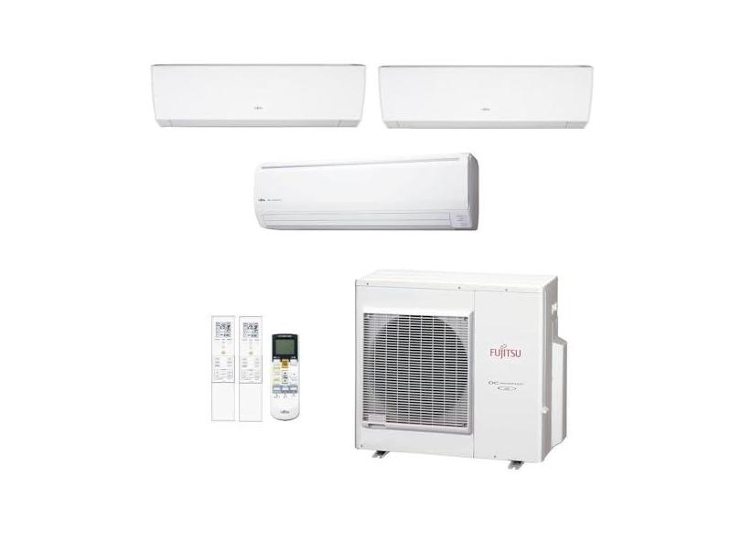 Ar-Condicionado Multi Split Inverter Fujitsu 35.000 (2x Evap HW 12.000 + 1x Evap HW 24.000) Quente/Frio 220V