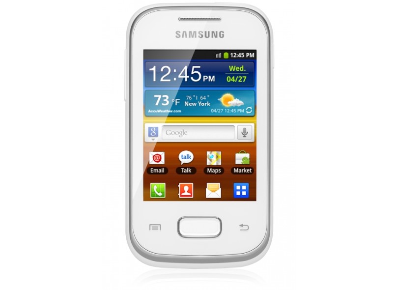 Smartphone Samsung Galaxy Pocket Plus GT-S5301 Câmera 2,0 Megapixels Desbloqueado 4 GB Android 4.0 (Ice Cream Sandwich) 3G Wi-Fi