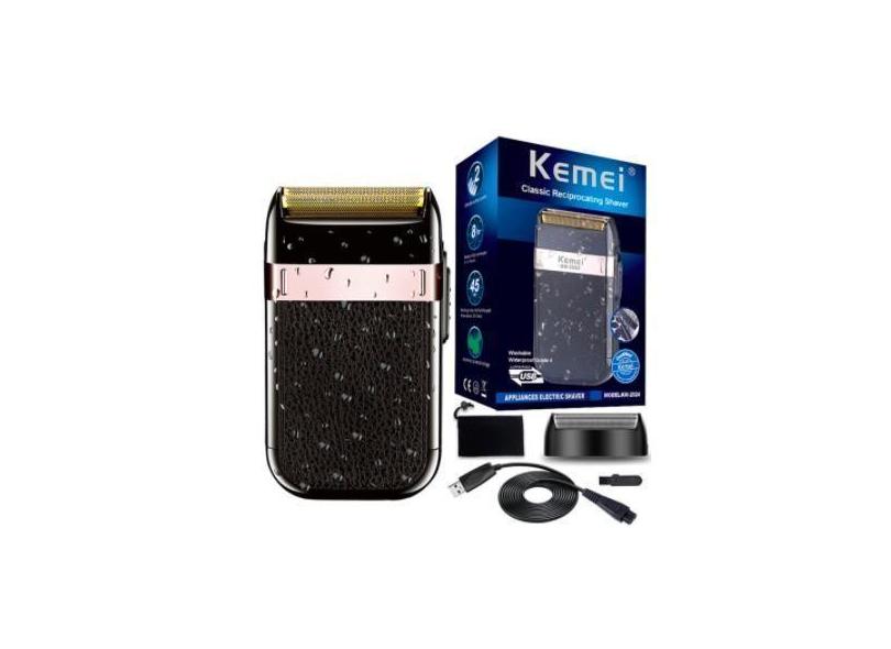 Kit Barbeador Elétrico Kemei Km2024 + Acessórios E Original - Kemei 20