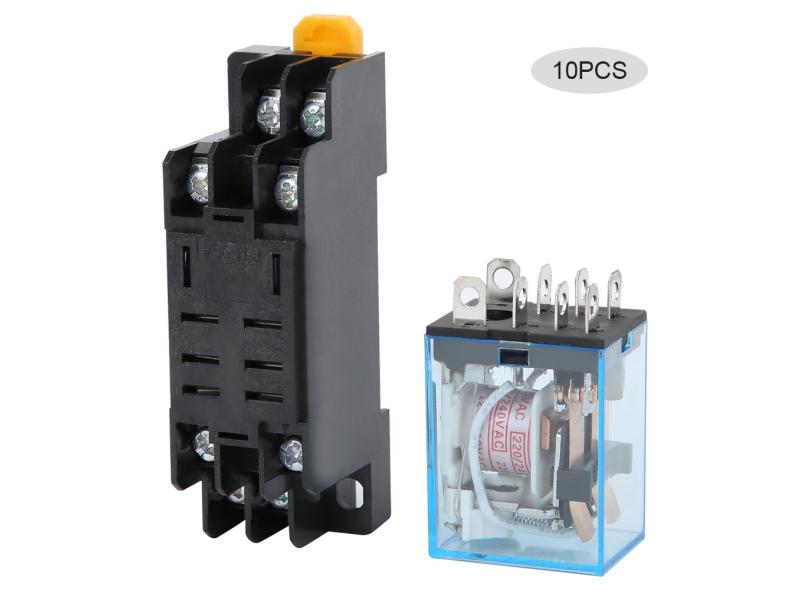 Relés elétricos, relé de alimentação ca, instalação simples Para ...