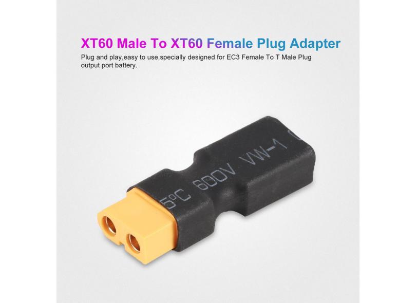 Adaptador Wireless XT60 Masculino Para XT60 Feminino plug Para RC