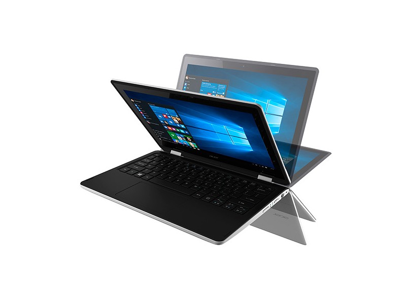 Notebook Conversível Acer Aspire R Intel Pentium N3700 4 GB de RAM HD 1 TB LED 11.6 " Touchscreen Windows 10 Home R3-131T-P9JJ