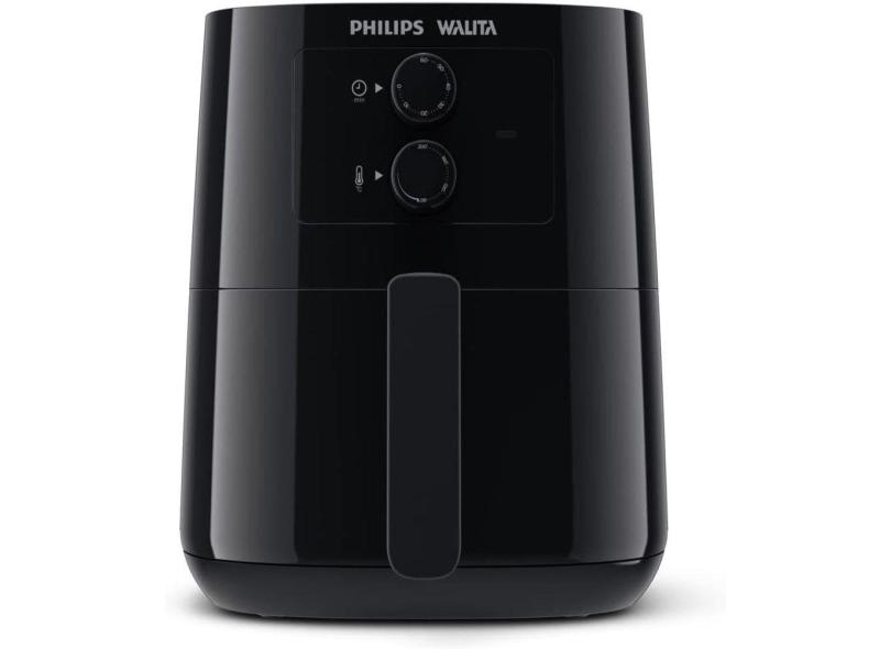 Air Fryer Fritadeira Elétrica Sem Óleo Philips Walita 200v Série 3000 RapidAir 4,1 Litros 1400W Preta