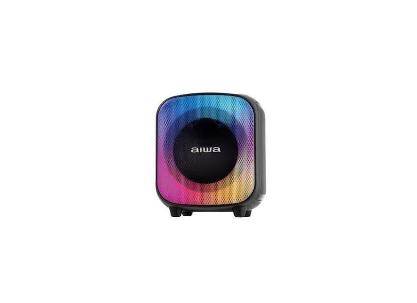 Caixa de Som Partybox Aiwa PB-07 com Bluetooth, Iluminação RGB, Entrada USB, Entrada para Cabo Auxiliar e Entrada para Micro SD - 100W RMS - Bivolt