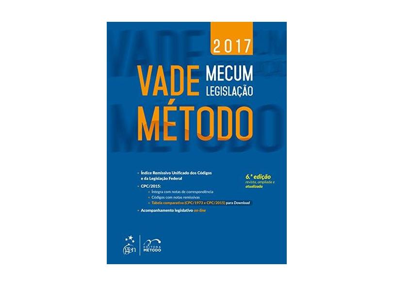VADE MECUM METODO - LEGISLACAO - Equipe Metodo - 9788530974312