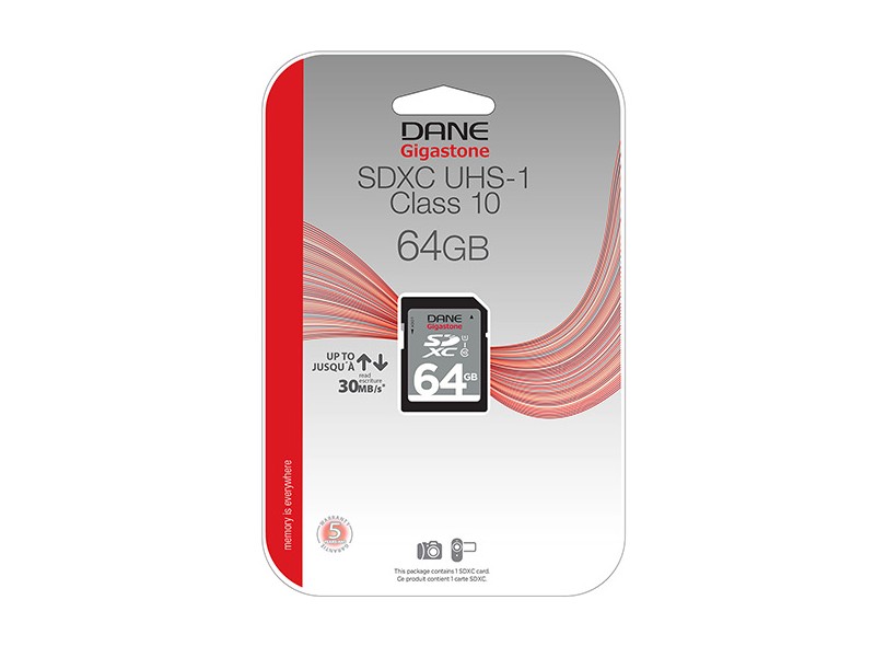 Cartão de Memória SDXC-I Dane-Elec 64 GB DA-SDHS64G-R