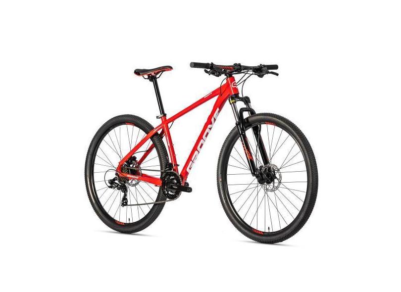 Bicicleta Groove Hype 30 21v HD aro 29 Vermelho/branco qdro 20.5" - Gr