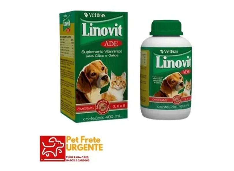 - Linovit 400 Ml - Suplemento Vit. Para Cães E Gatos em Promoção é no ...