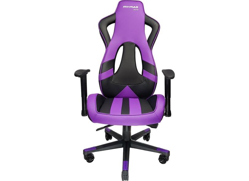 Cadeira Gamer De Escritório Giratoria Preto/Roxo