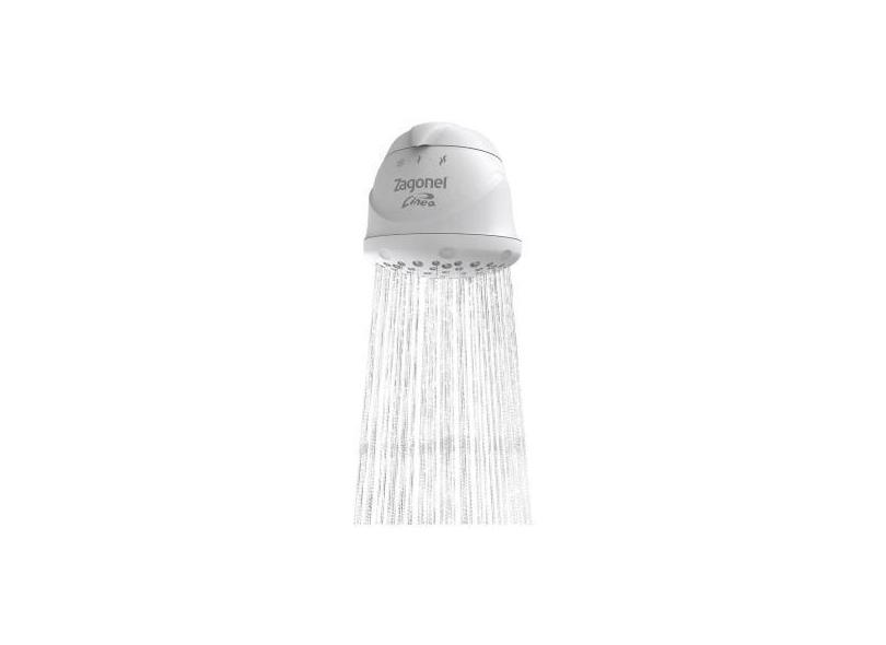 Ducha Zagonel Linea 5500W Redonda 3 Temperaturas - Branca Multitempera