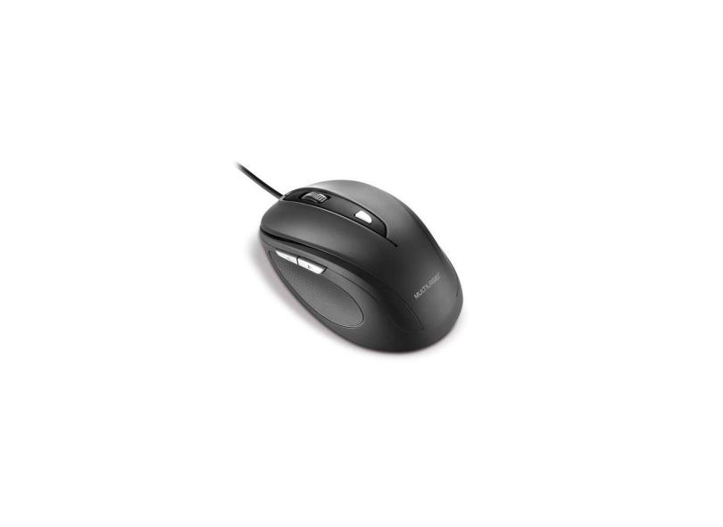 Mouse Multi Comfort MO241 6 Botões 1600 dpi USB 2.0 - Preto