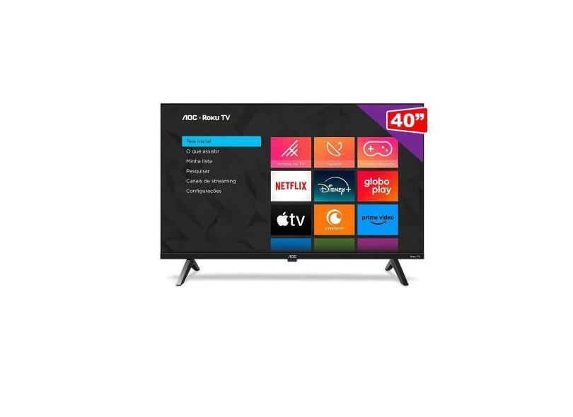 Smart Tv Philips 40 Polegadas Full HD Roku Wi-Fi HDMI Conversor Digita