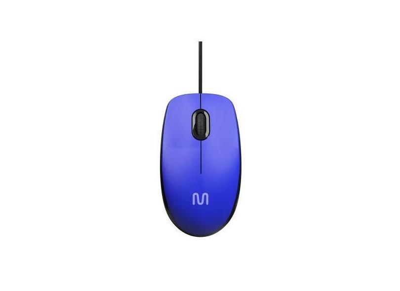Mouse Multi MF400 12000 DPI USB 3 Botões Azul - MO388