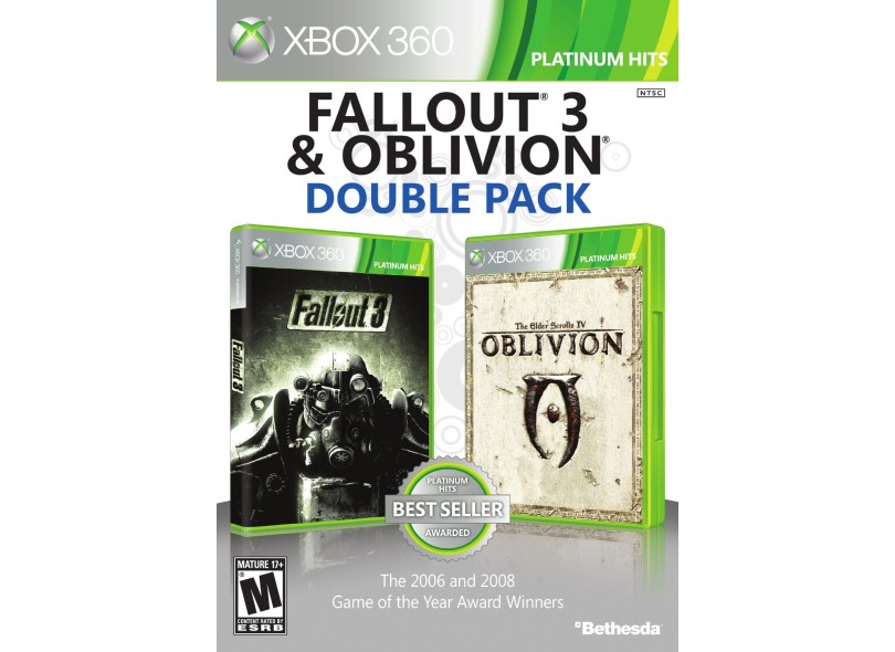 Jogo Fallout 3 & Obvilion Double Pack Xbox 360 Bethesda