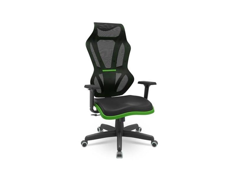 Cadeira Gamer Vizion Dz Sincron Plaxmetal Preto/Verde