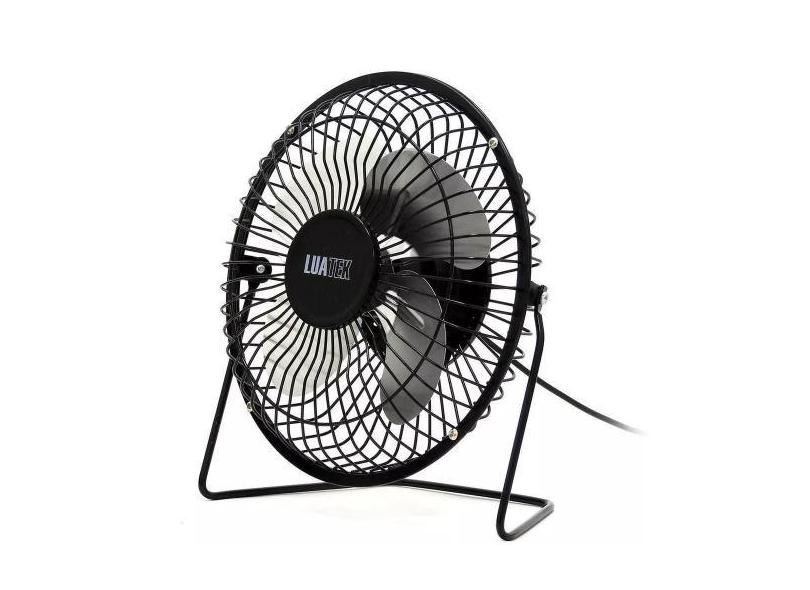 Mini Ventilador Mesa USB Notebook Pc Silencioso Articulável Preto - Lu