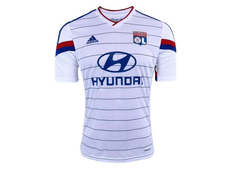 Camisa Jogo Lyon I 2014/15 com Número Adidas