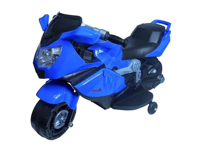 Mini Moto Elétrica Infantil 6v Importway com Luzes E Som Azul BW044AZ