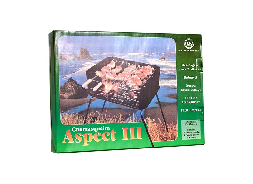 Churrasqueira Carvão Alfa Suportel Aspect III P1052A
