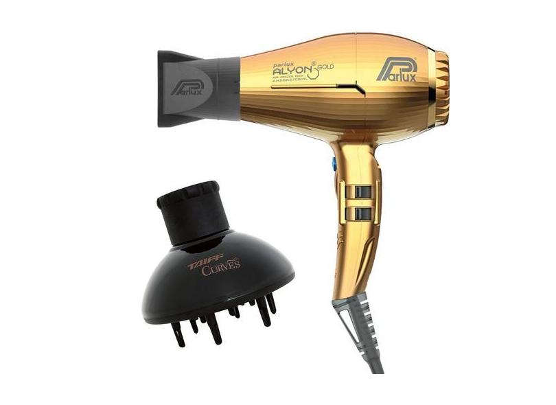 Kit - Secador Profissonal Parlux Alyon Ion Gold 2250W 220V + Difusor D